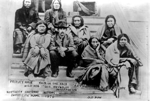 Noordelijke Cheyenne Indianen, Dodge City, Kansas, 1878 door American Photographer